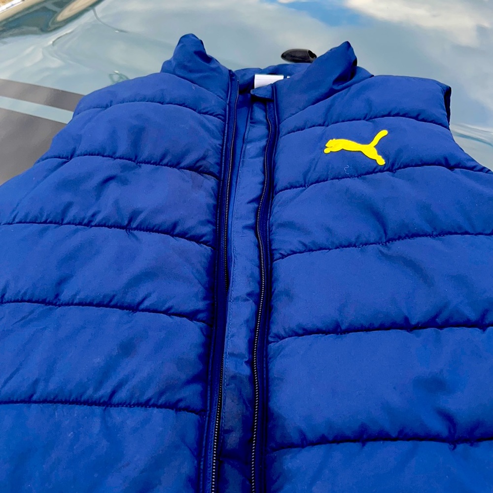 Puma Navy Blue Puffer Vest - unisex